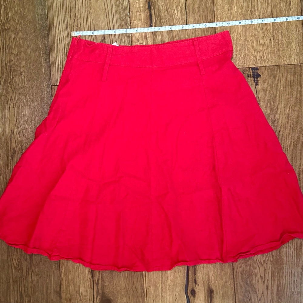 Modcloth Red Flare Skirt
